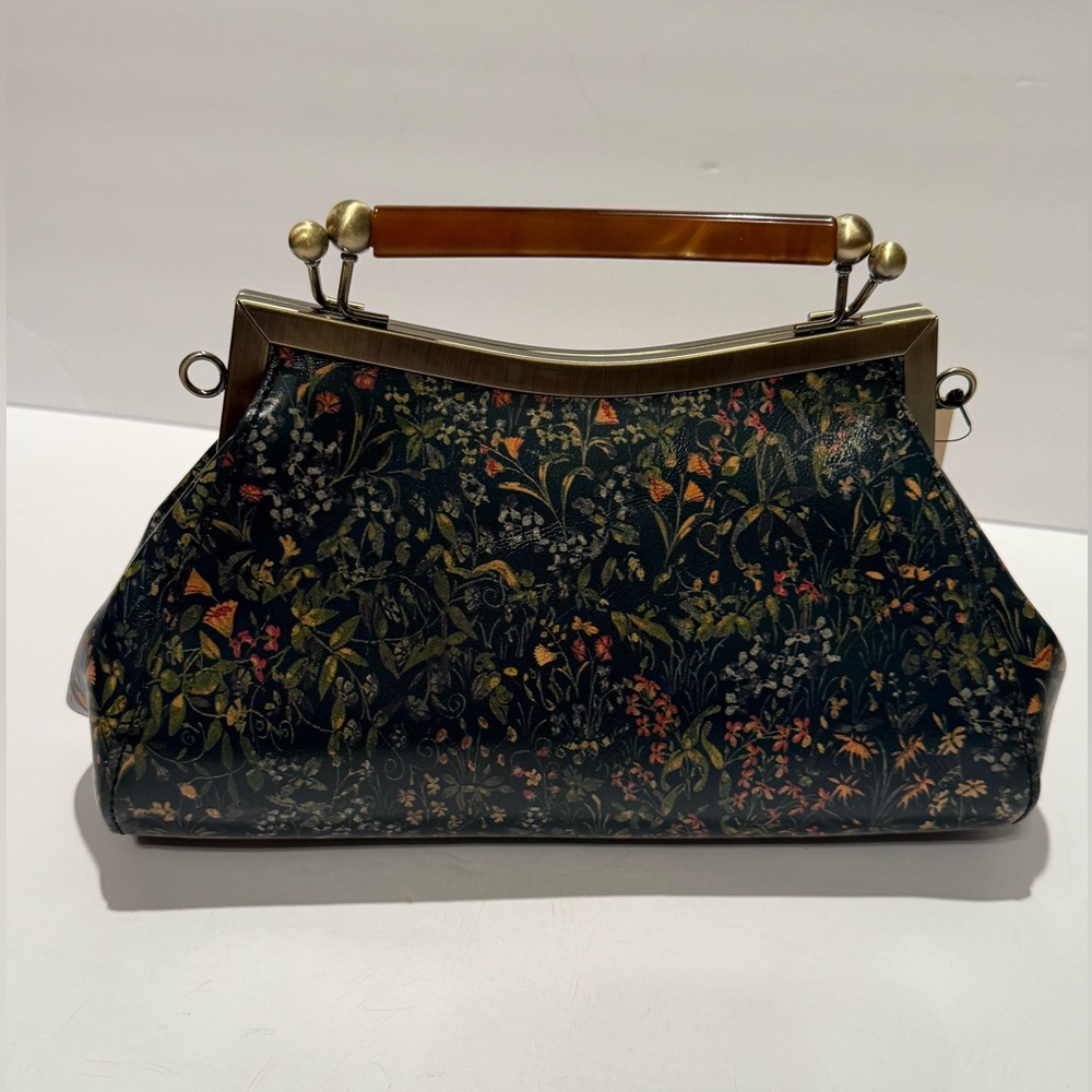 Patricia Nash Tuscan Field Collection Floral Patterned Crossbody W/Gold Accents - Picture 5 of 17